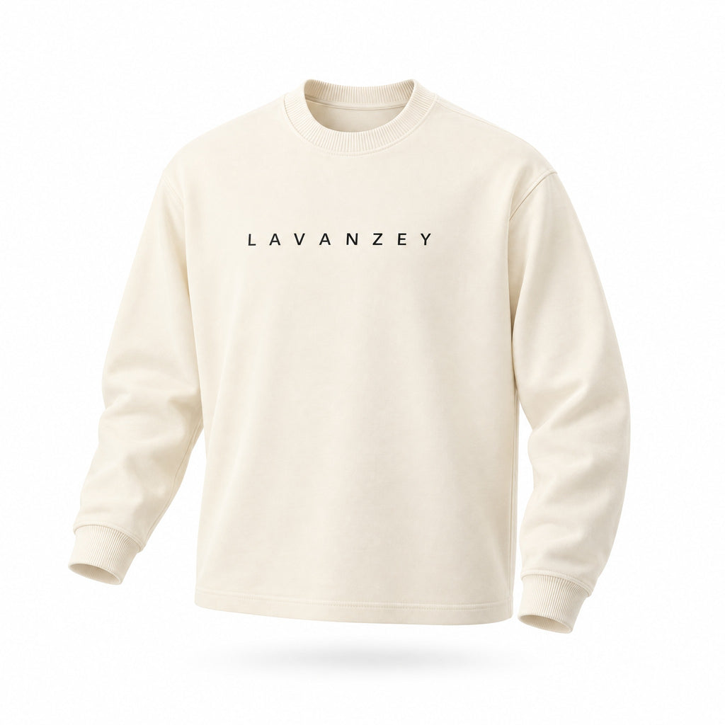Sweat-shirt oversize unisexe à col rond — Collection Sport Rétro Lavanzey