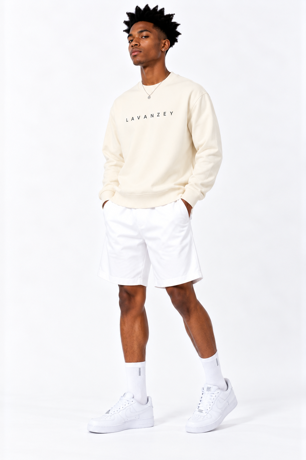 Sweat-shirt oversize unisexe à col rond — Collection Sport Rétro Lavanzey
