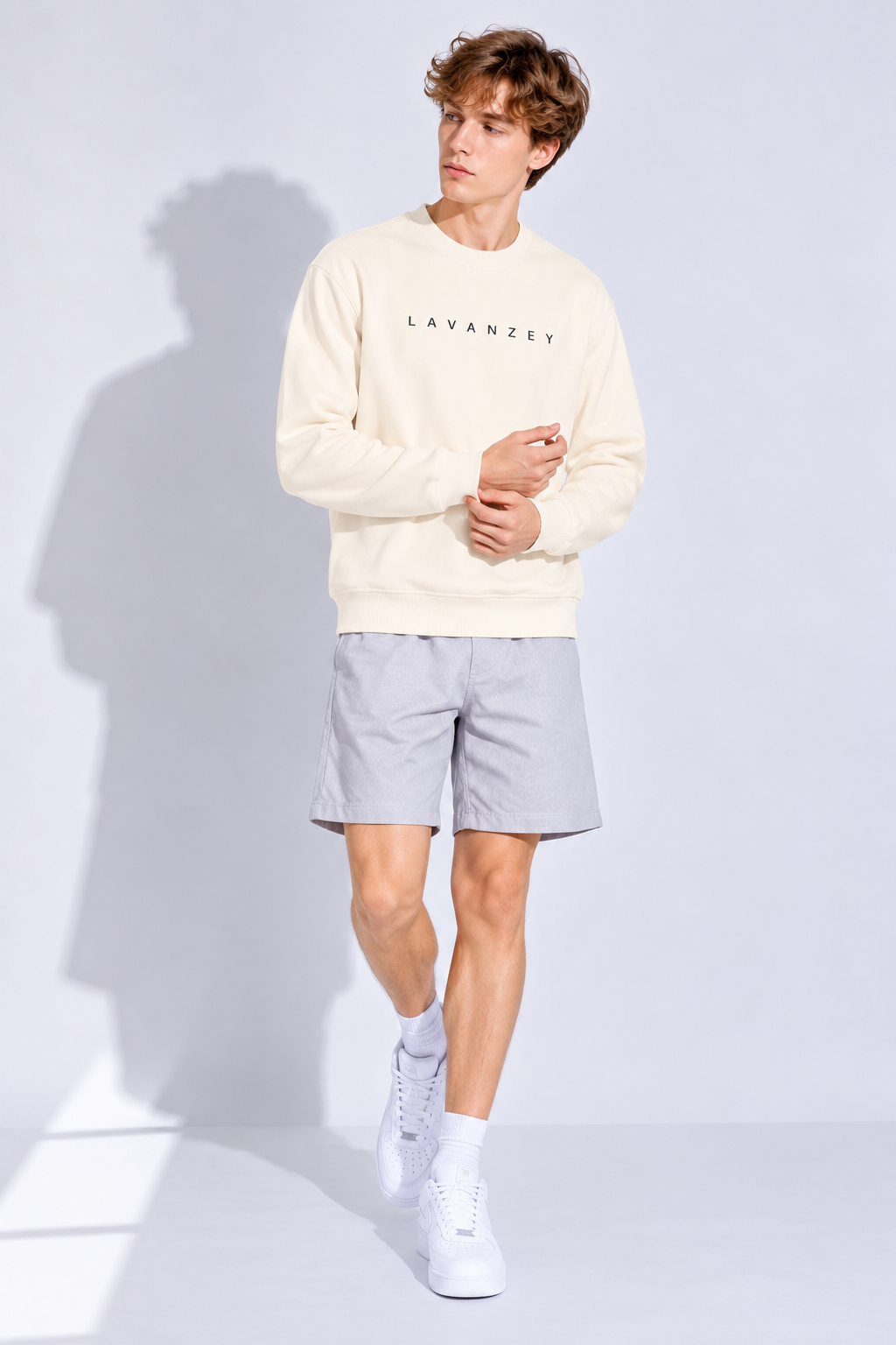 Sweat-shirt oversize unisexe à col rond — Collection Sport Rétro Lavanzey