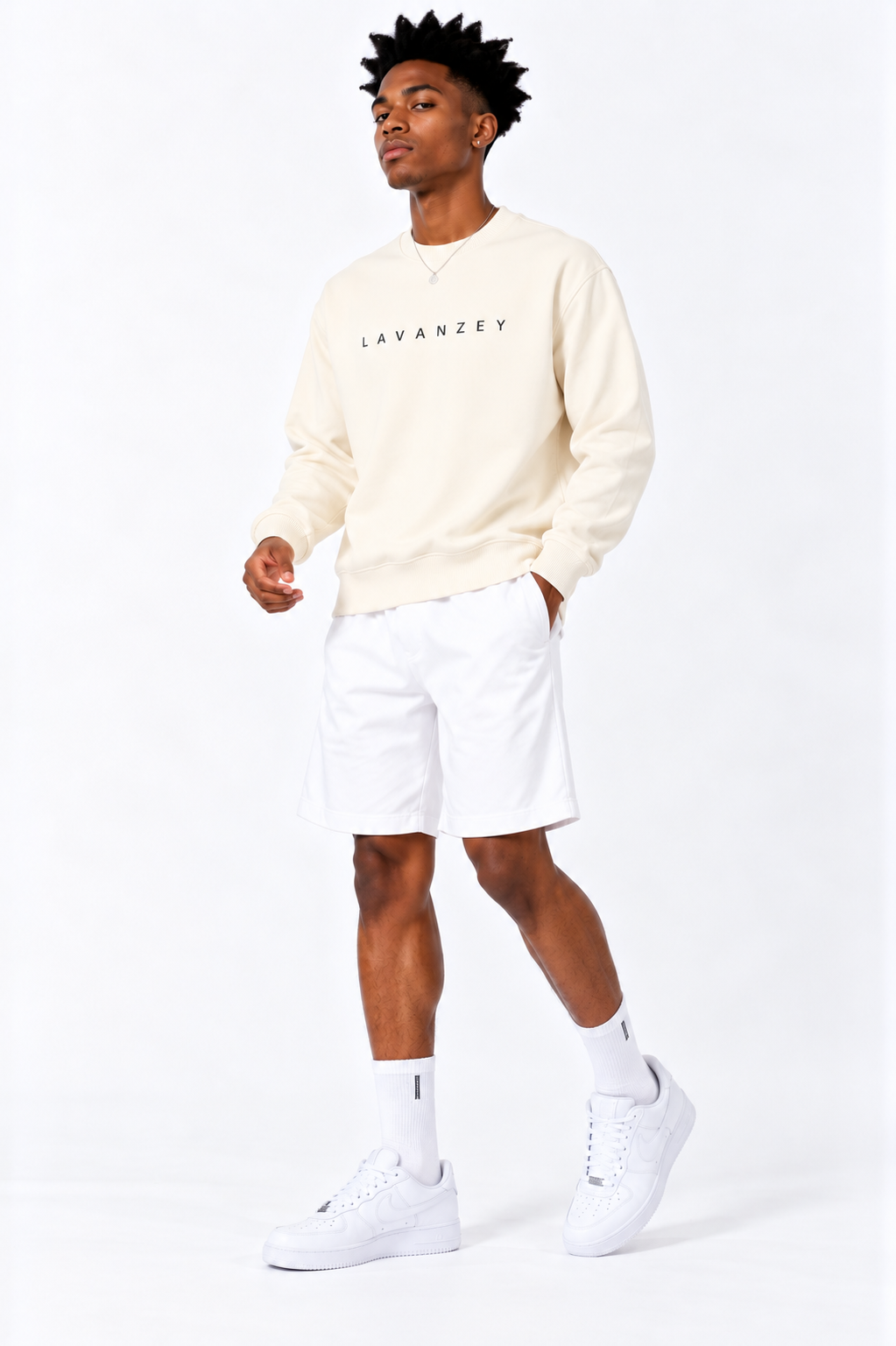 Sweat-shirt oversize unisexe à col rond — Collection Sport Rétro Lavanzey
