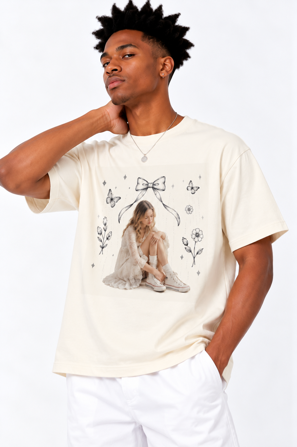 T-shirt ample oversize en coton — Édition sport rétro Lavanzey