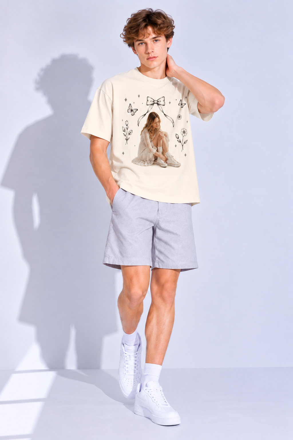 T-shirt ample oversize en coton — Édition sport rétro Lavanzey