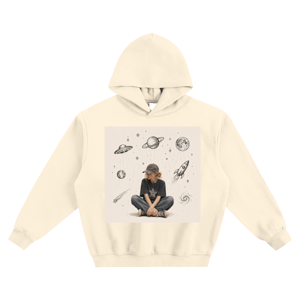 Fleeced Boxy Hoodie