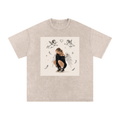 Snow Washed Oversized Cotton T-Shirt