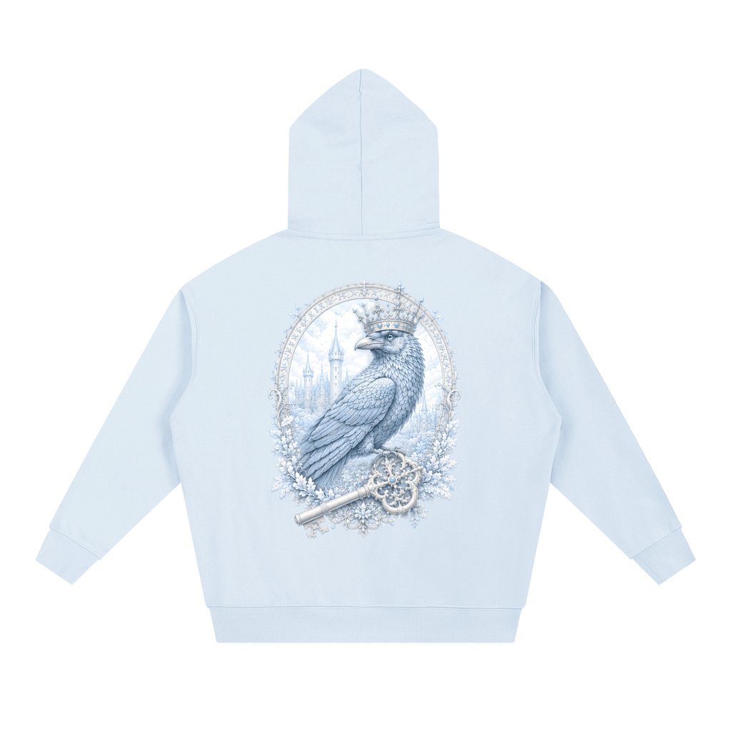 Blue Heavyweight Oversized Hoodie — Retro Weekend Streetwear