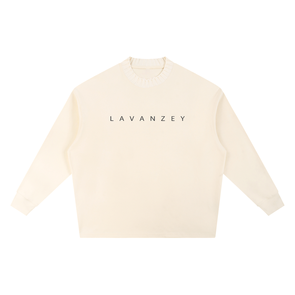 Sweat-shirt oversize unisexe à col rond — Collection Sport Rétro Lavanzey