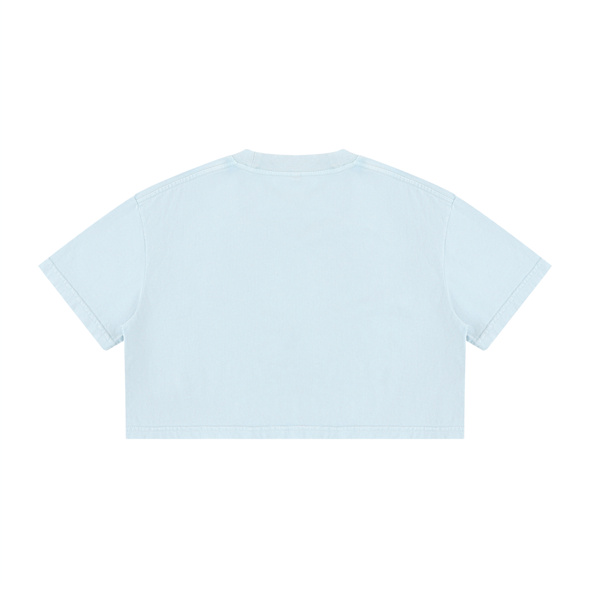 Mineral Wash Cotton Crop T-Shirt — Retro Streetwear for Off-Duty Days