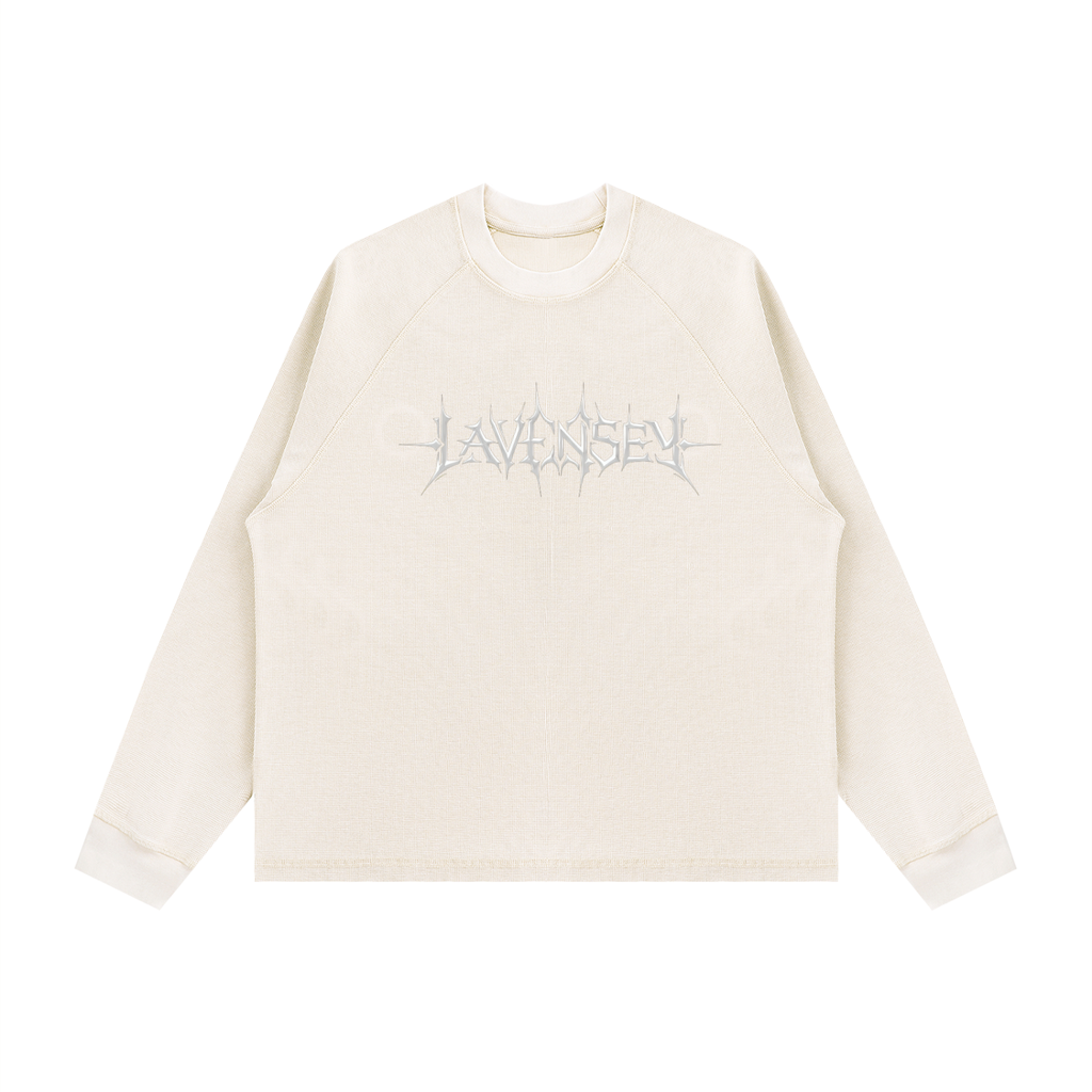 Unisex Vintage Wash Boxy  Waffle T-Shirt