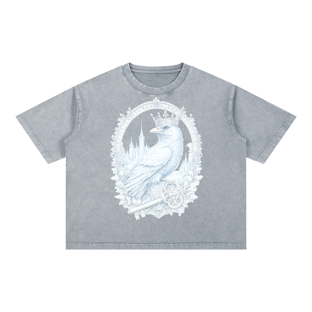 Mineral Wash Boxy Cotton T-Shirt
