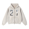 Zip-Through Boxy Fleece Hoodie