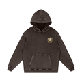 Dark Grey Snow-Washed Cotton Hoodie — Vintage Streetwear Ease