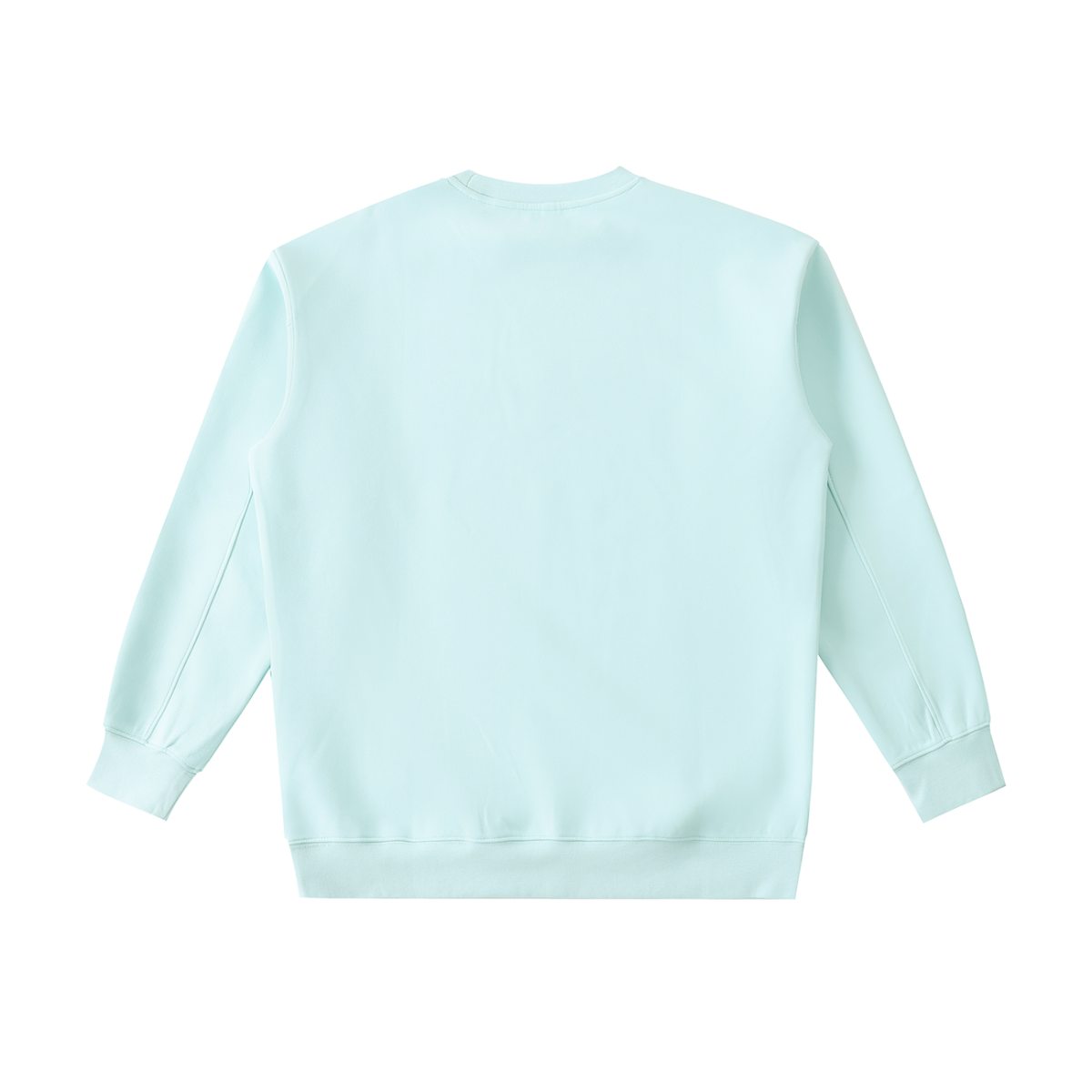 Water Blue Heavyweight Crewneck Sweatshirt — Retro Streetwear Layer