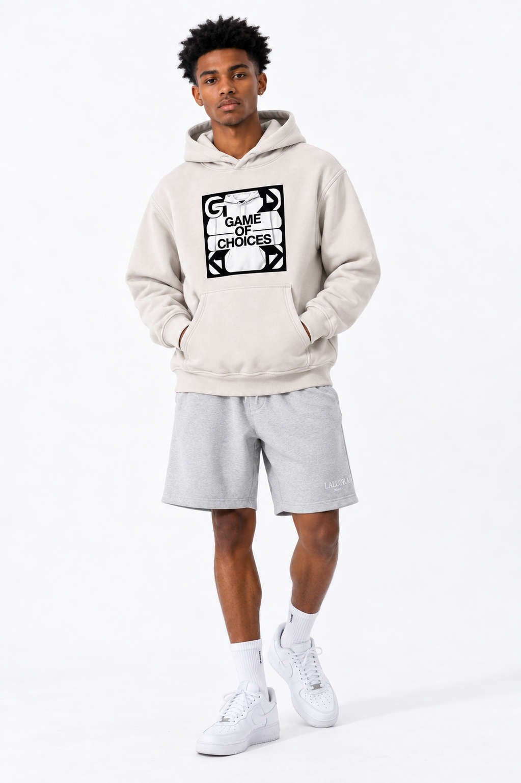 Sweat à capuche oversize en polaire effet délavé à la neige — Couche d'hiver abricot doux