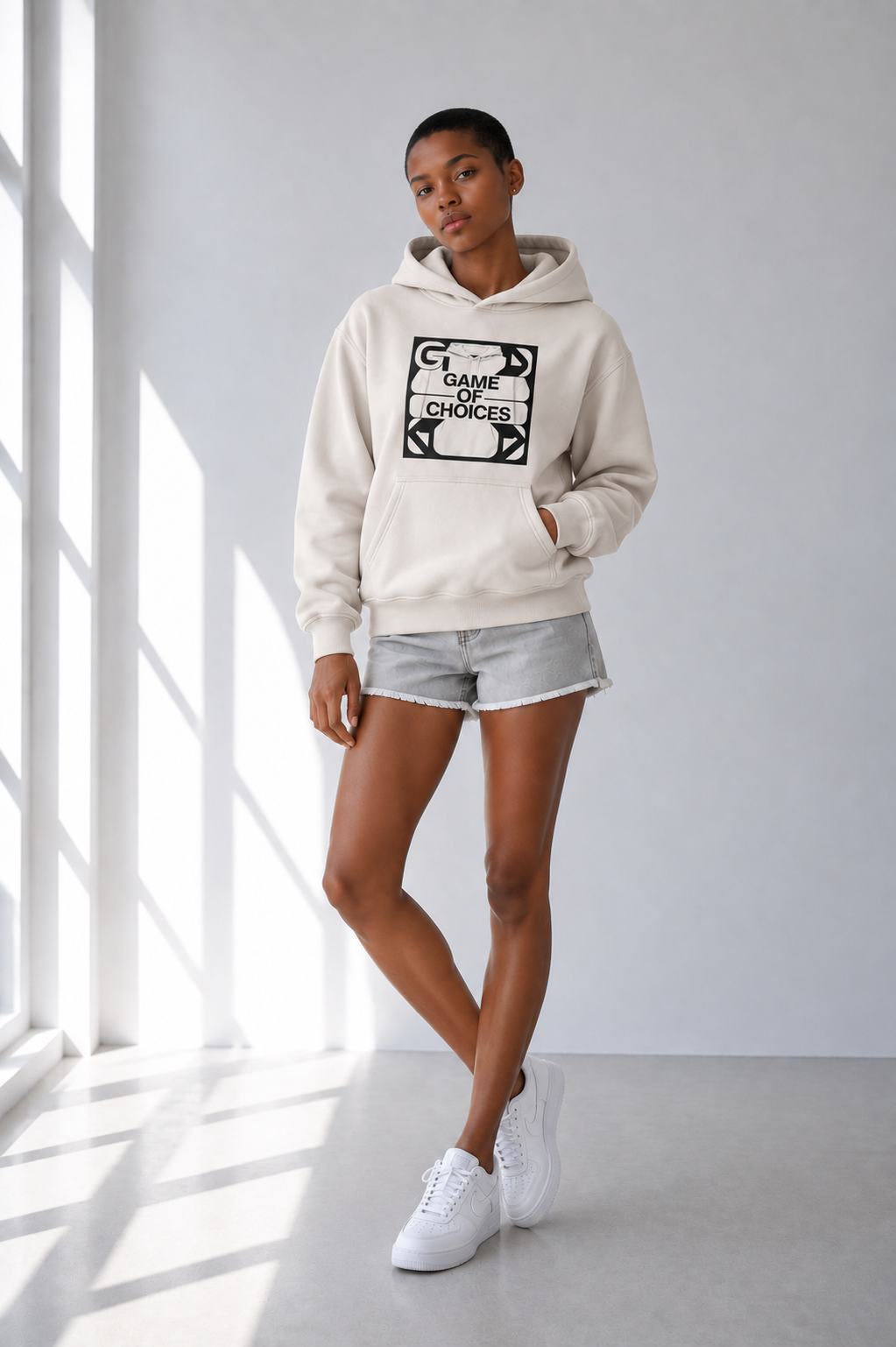 Sweat à capuche oversize en polaire effet délavé à la neige — Couche d'hiver abricot doux