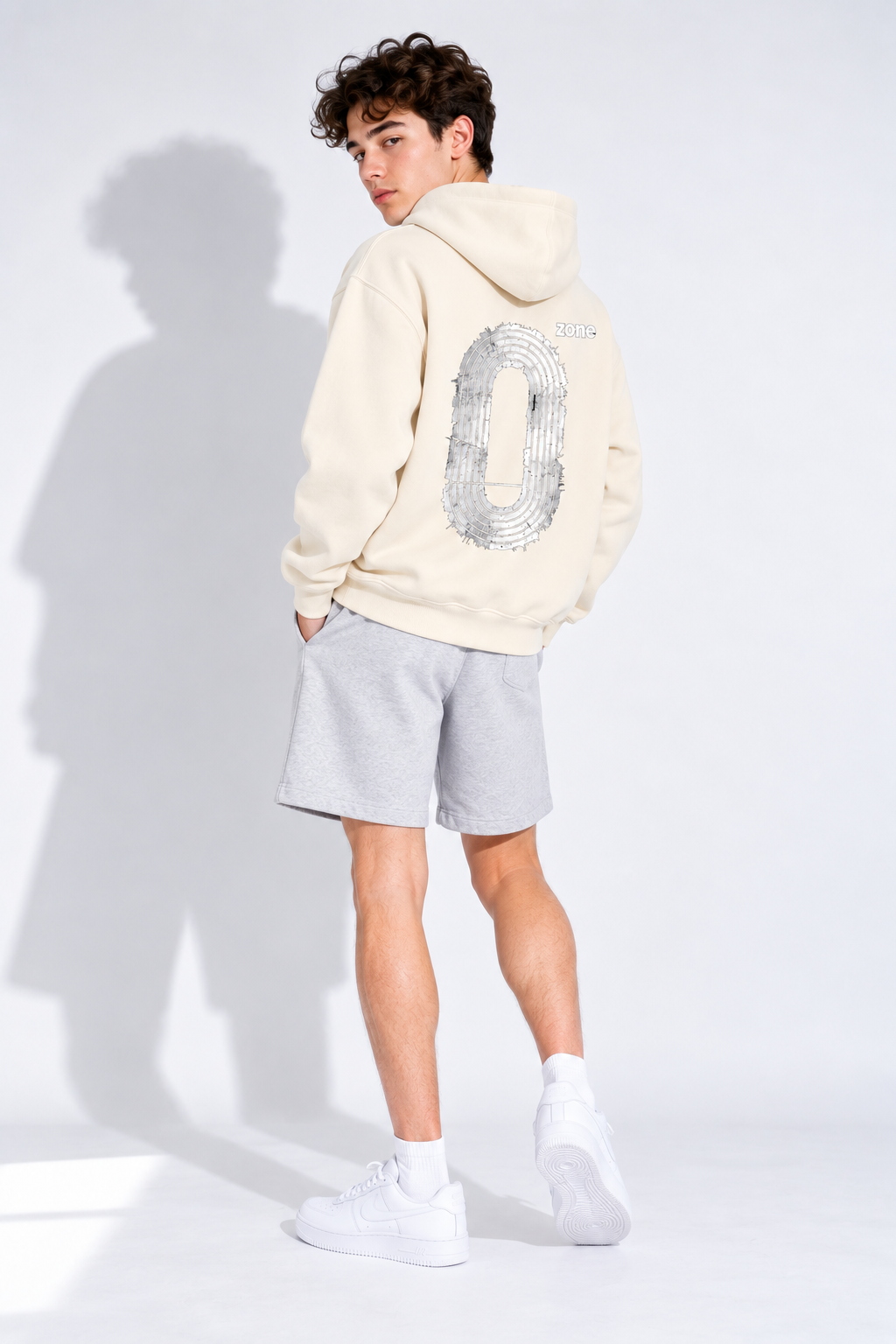 Apricot Oversized Boxy Hoodie — Heavyweight Unisex Cotton Blend