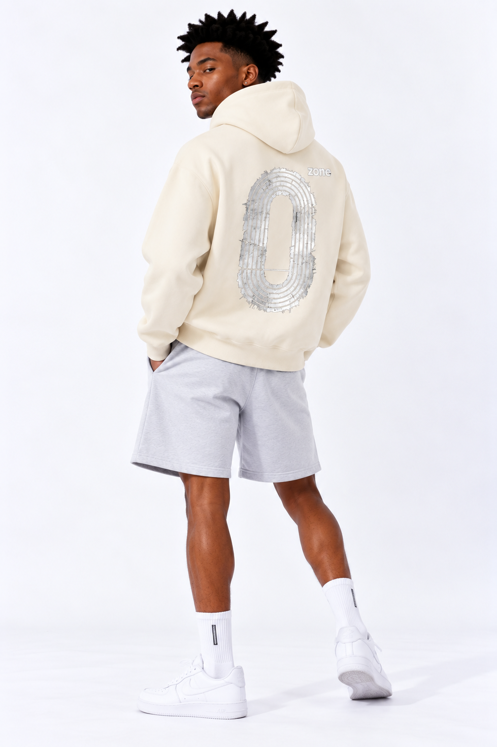 Apricot Oversized Boxy Hoodie — Heavyweight Unisex Cotton Blend