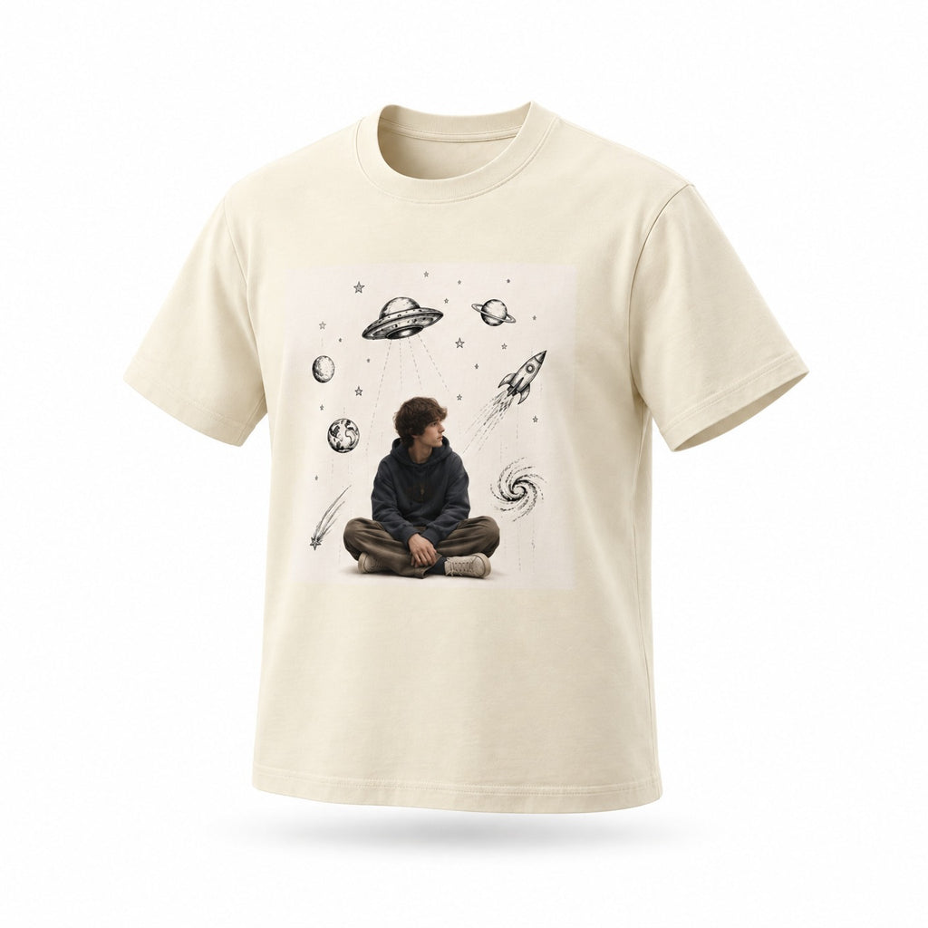 T-shirt oversize unisexe en coton — Édition sportswear rétro Lavanzey