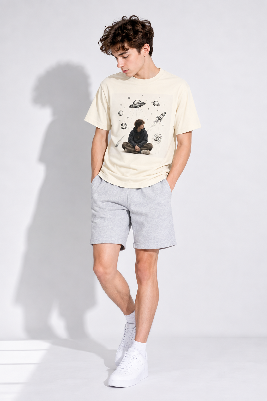 T-shirt oversize unisexe en coton — Édition sportswear rétro Lavanzey