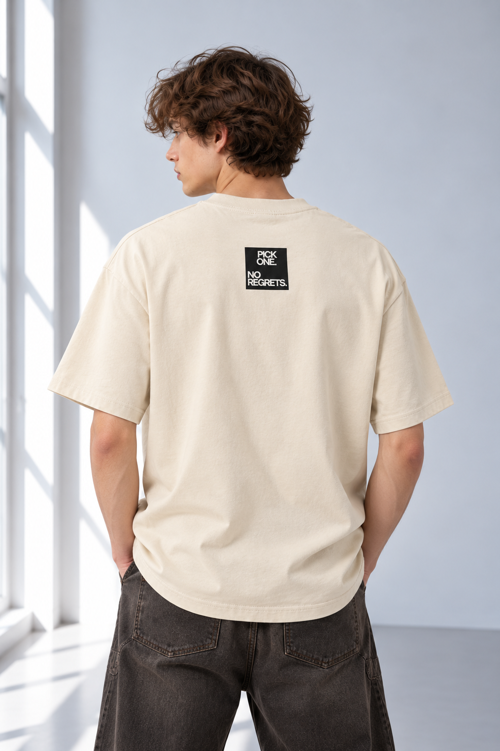 T-shirt oversize unisexe en coton — Édition sportswear rétro Lavanzey