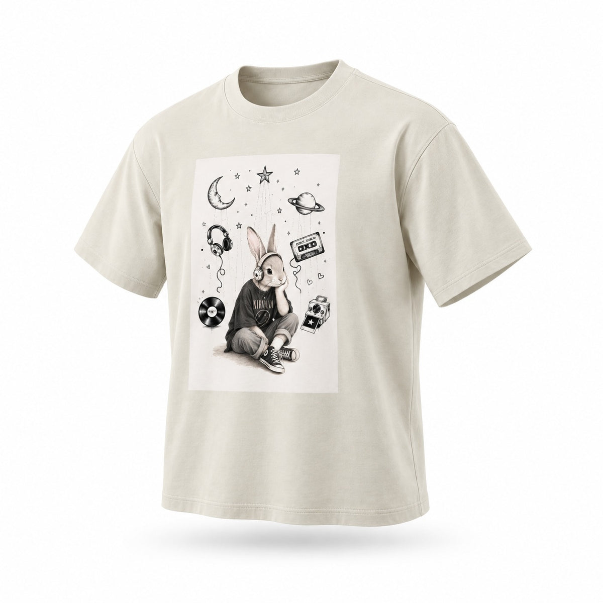T-shirt unisexe en coton — Abricot Quotidien