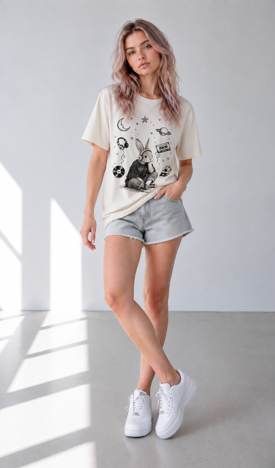 T-shirt unisexe en coton — Abricot Quotidien