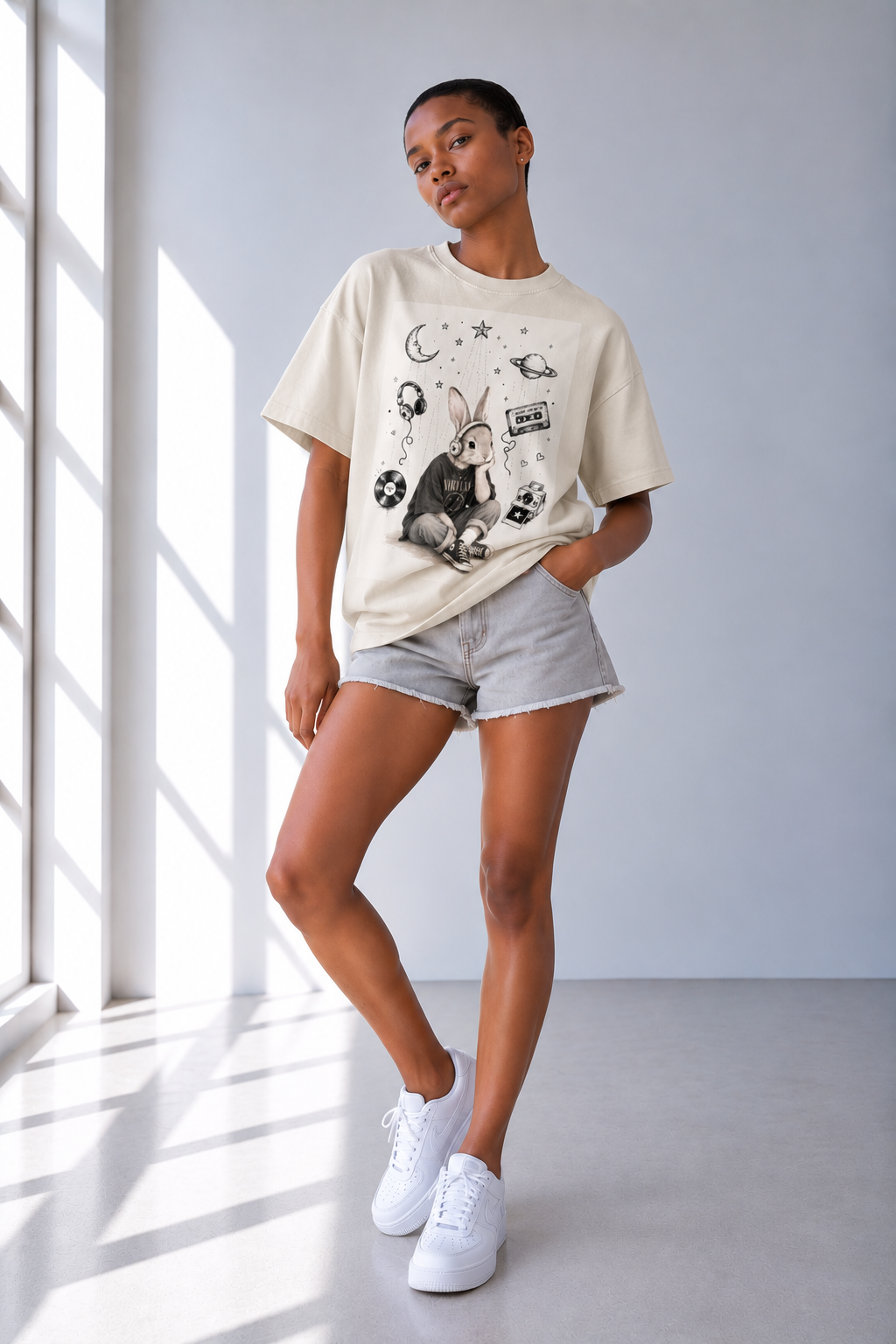 T-shirt unisexe en coton — Abricot Quotidien