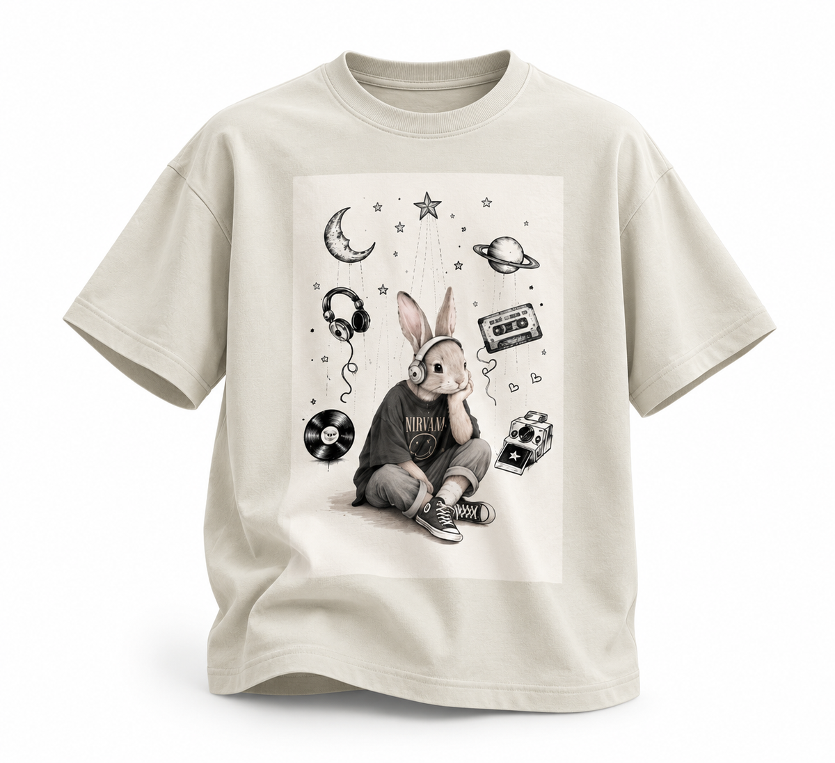 T-shirt unisexe en coton — Abricot Quotidien
