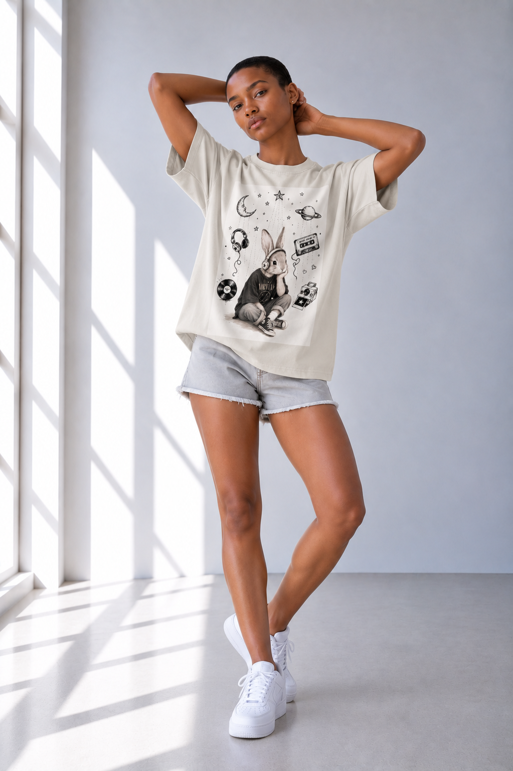 T-shirt unisexe en coton — Abricot Quotidien