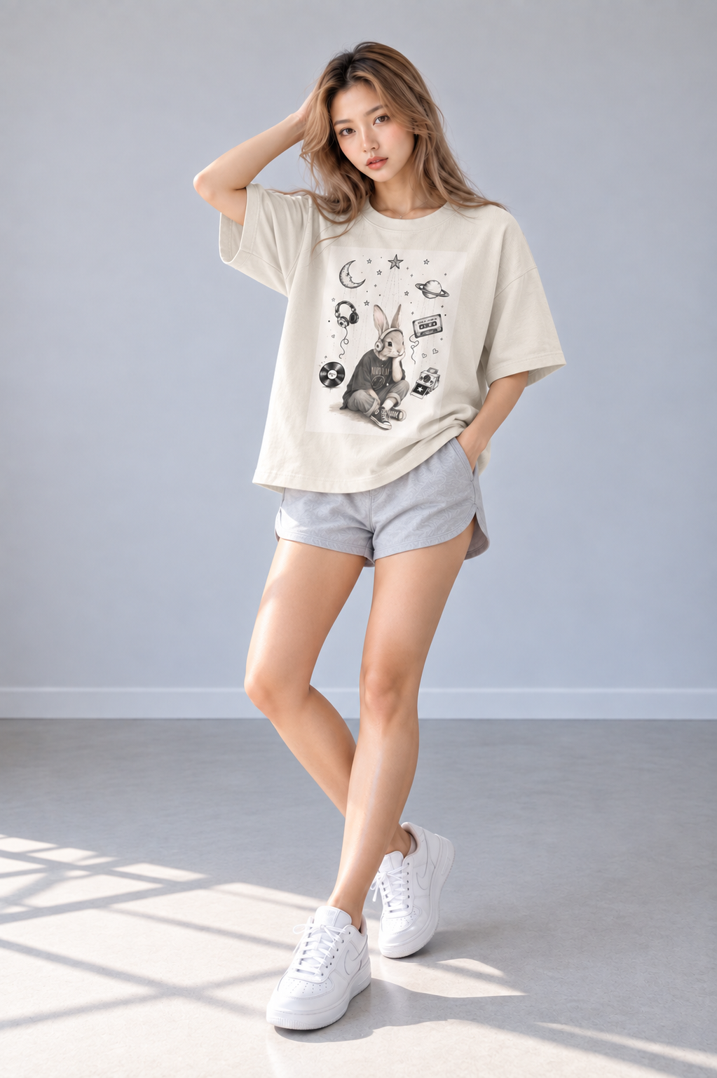 T-shirt unisexe en coton — Abricot Quotidien