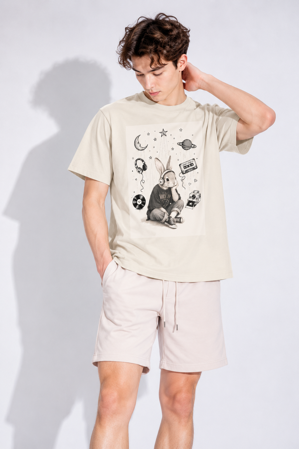 T-shirt unisexe en coton — Abricot Quotidien