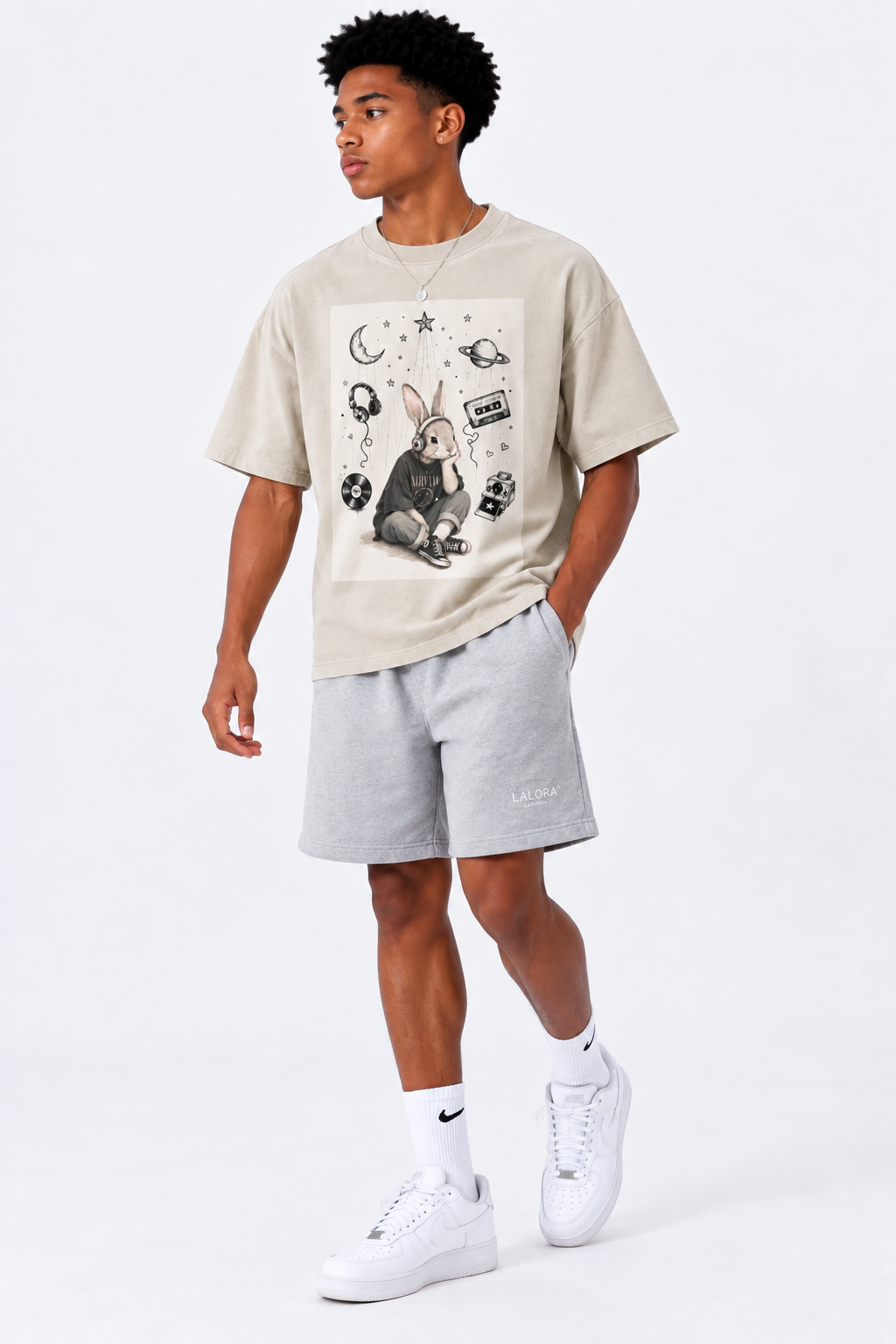 T-shirt unisexe en coton — Abricot Quotidien