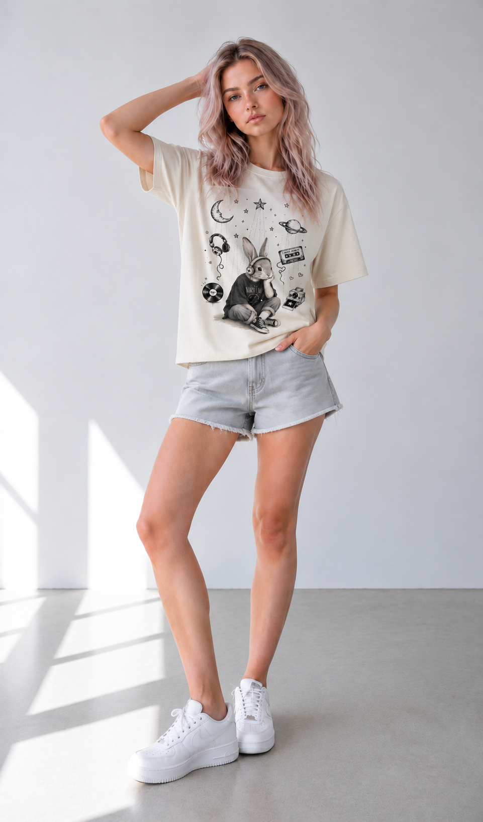 T-shirt unisexe en coton — Abricot Quotidien