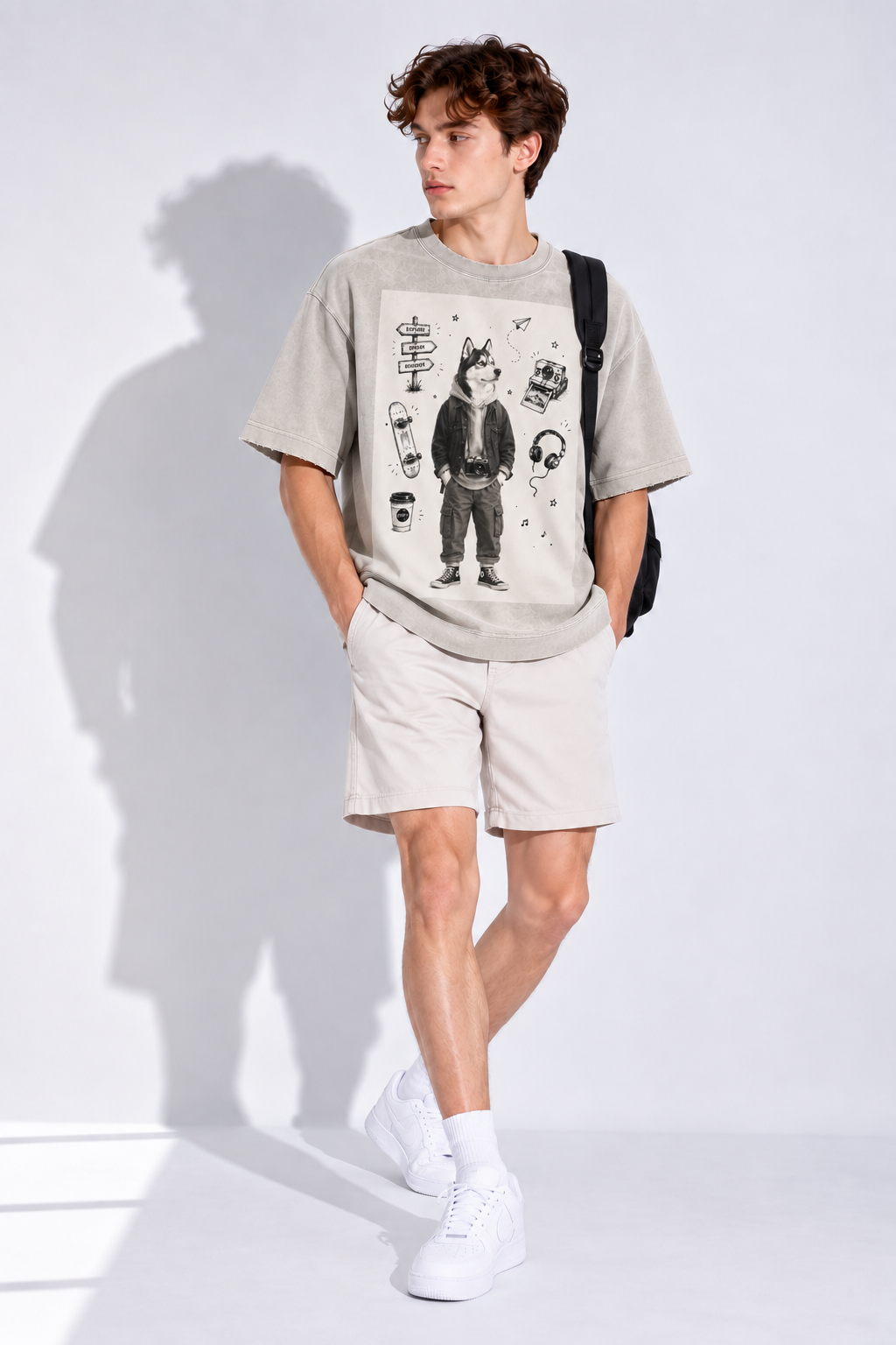 Heavyweight Washed Cotton T-Shirt — Vintage Texture, Modern Edge