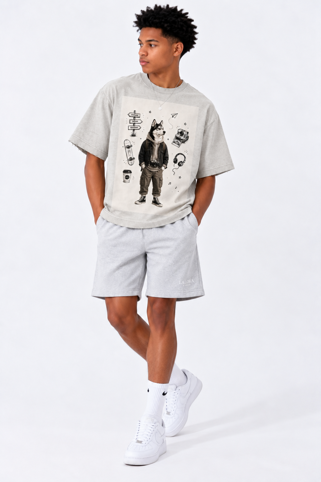 Heavyweight Washed Cotton T-Shirt — Vintage Texture, Modern Edge
