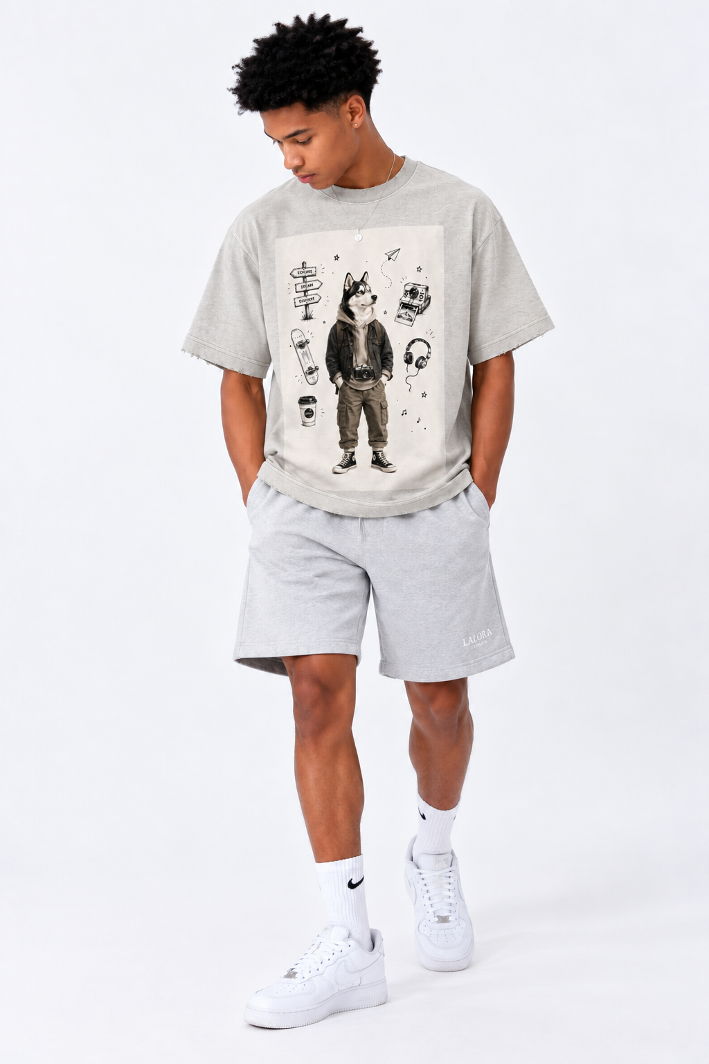 Heavyweight Washed Cotton T-Shirt — Vintage Texture, Modern Edge