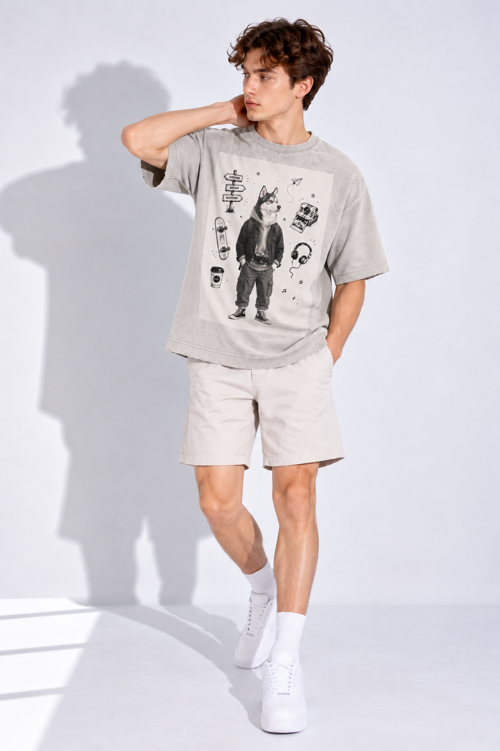 Heavyweight Washed Cotton T-Shirt — Vintage Texture, Modern Edge