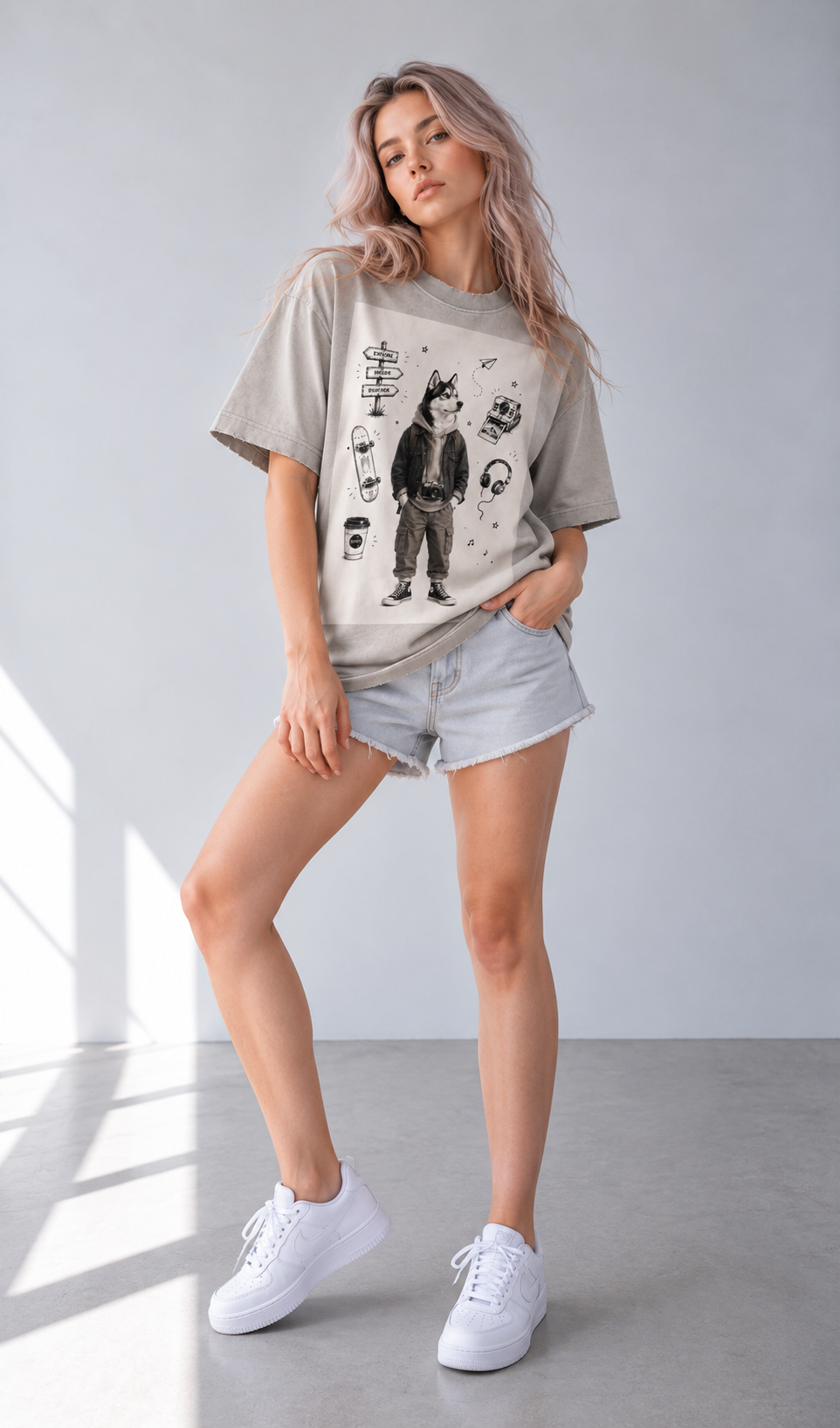 Heavyweight Washed Cotton T-Shirt — Vintage Texture, Modern Edge