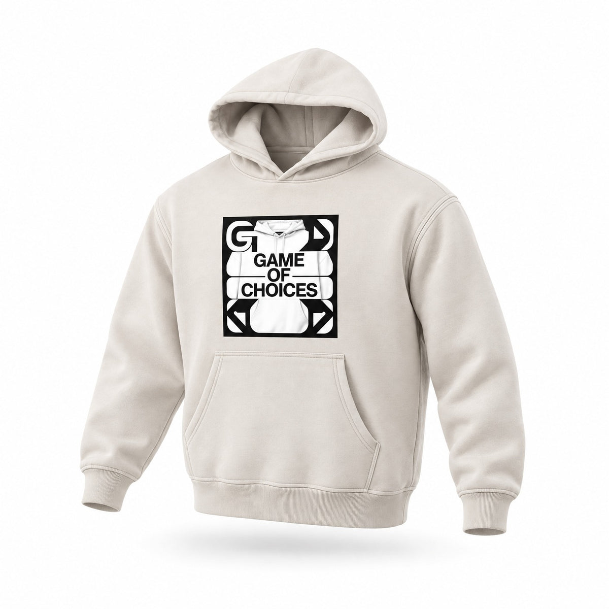 Sweat à capuche oversize en polaire effet délavé à la neige — Couche d'hiver abricot doux