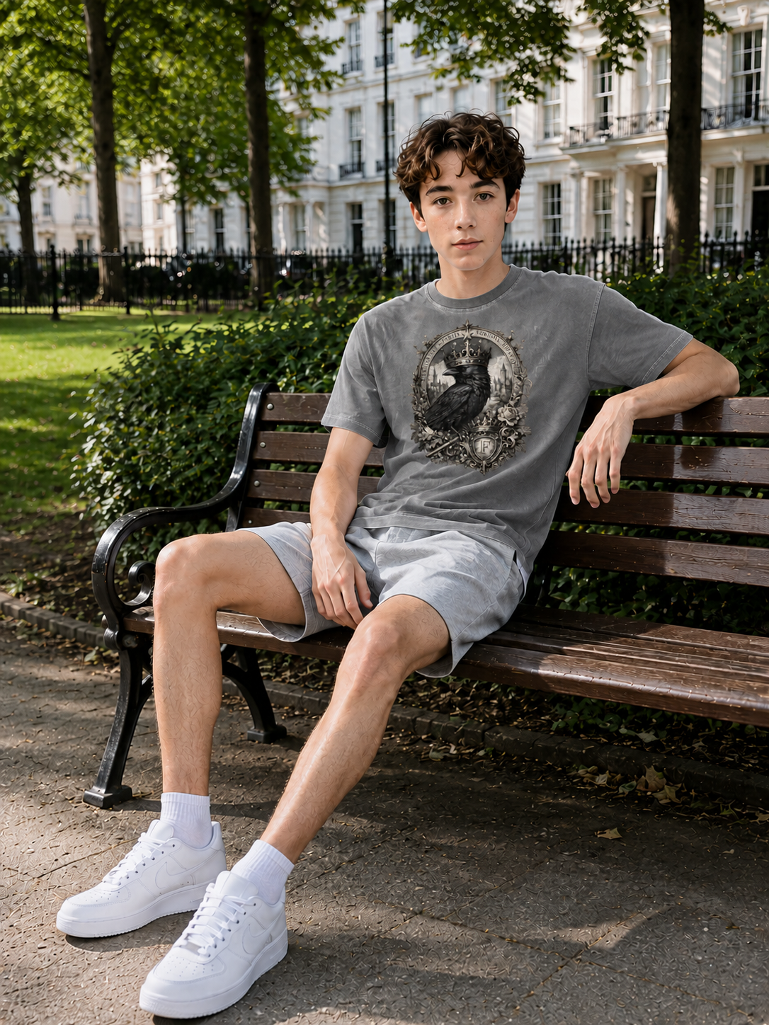 Gray Vintage-Washed Oversized Cotton T-Shirt — Retro Streetwear Staple
