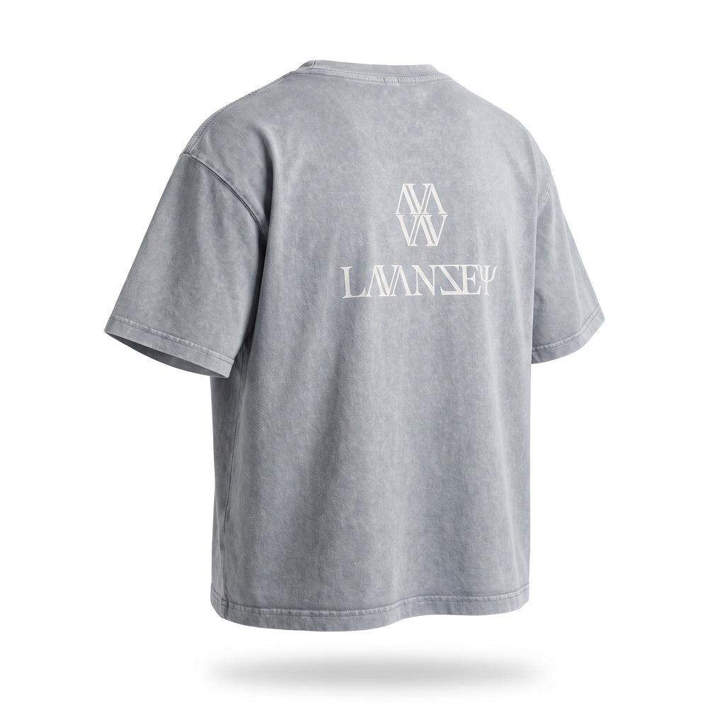 Light Gray Mineral Wash Boxy T-Shirt — Retro Streetwear Essential