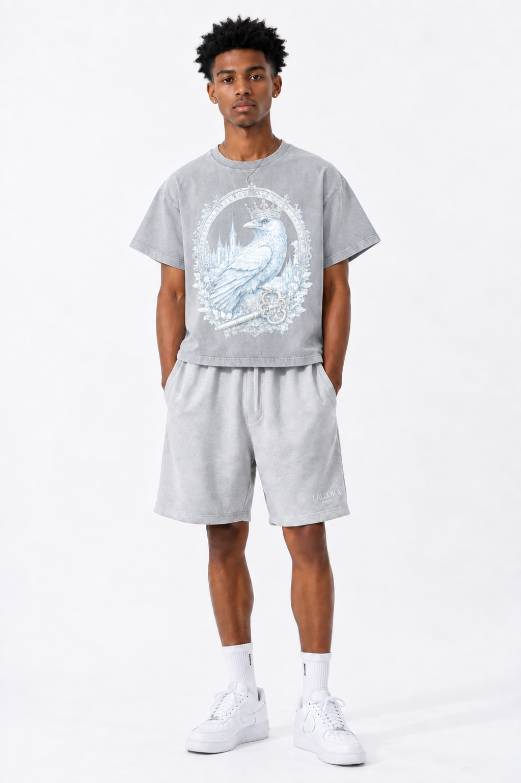 Light Gray Mineral Wash Boxy T-Shirt — Retro Streetwear Essential