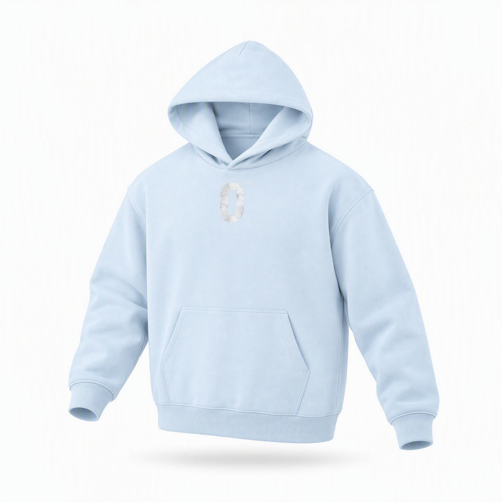 Blue Heavyweight Oversized Hoodie — Retro Weekend Streetwear