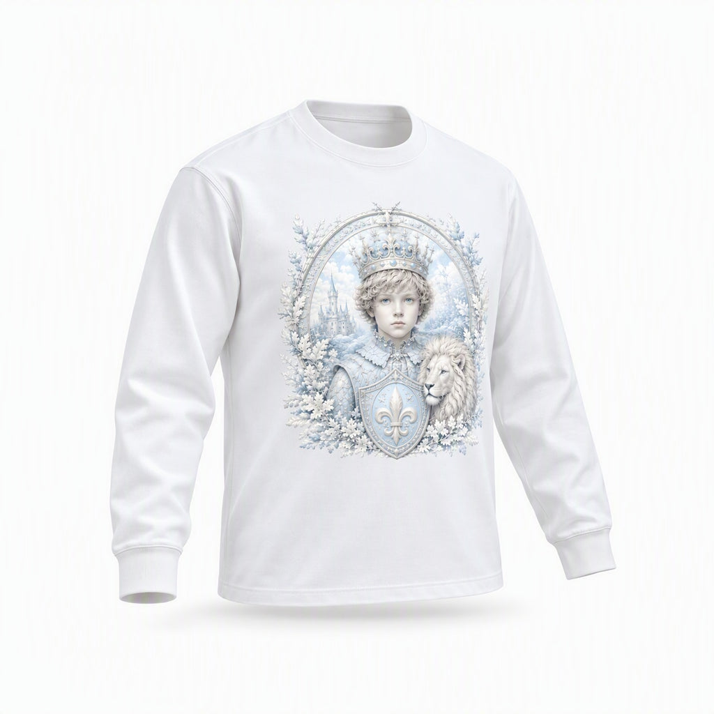 Long-Sleeve Crewneck Tee — Retro Sport Streetwear for Gym & Weekend