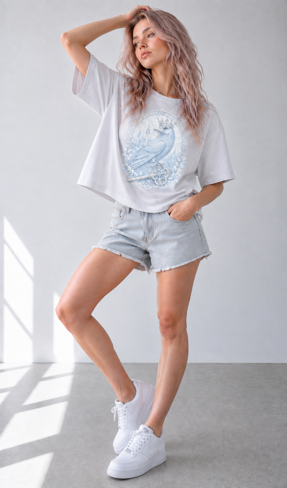 Loose Boxy Cotton Tee — Classic Retro Streetwear for Gym & Weekend