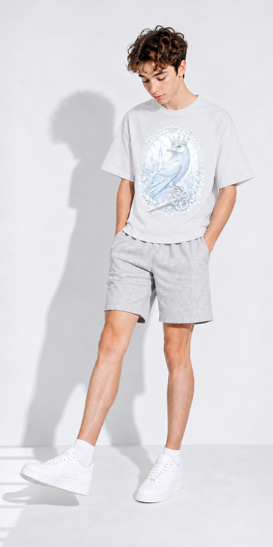 Loose Boxy Cotton Tee — Classic Retro Streetwear for Gym & Weekend