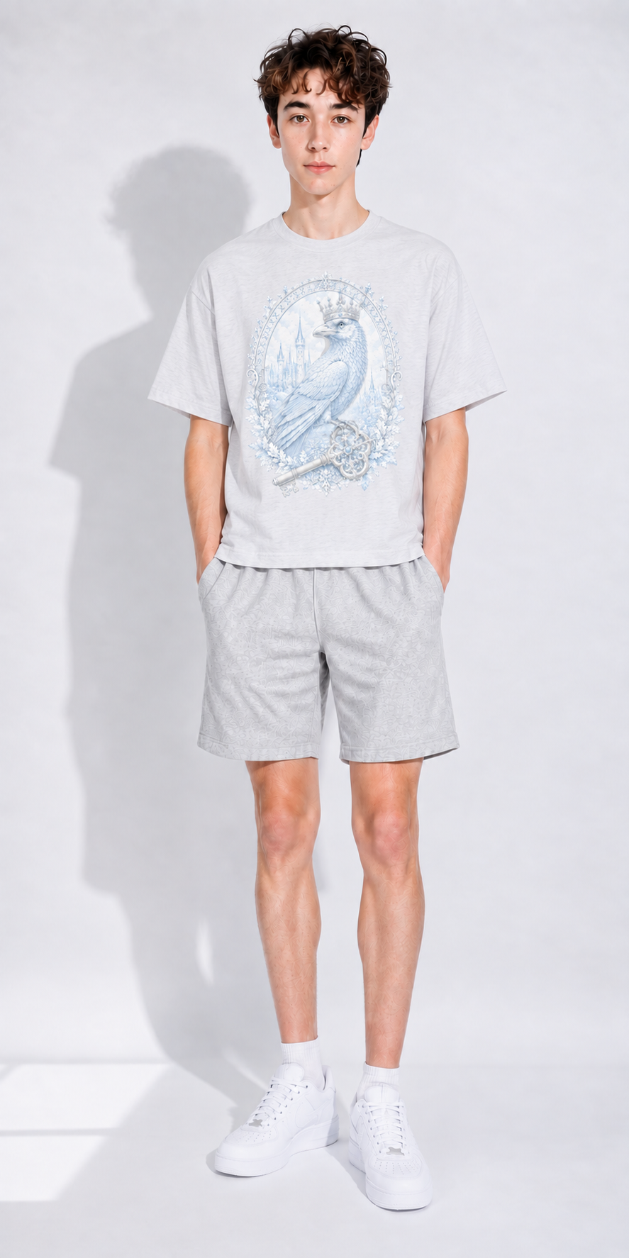 Loose Boxy Cotton Tee — Classic Retro Streetwear for Gym & Weekend