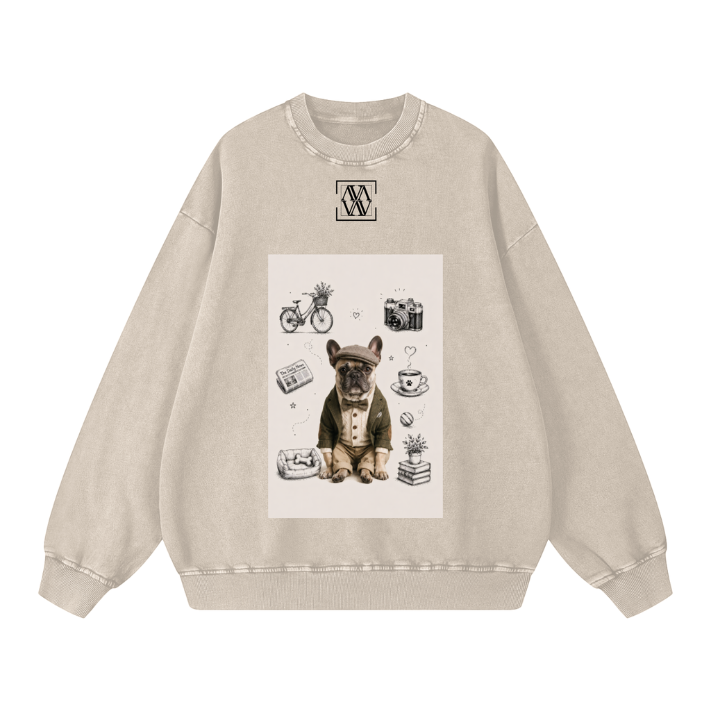 Snow Washed Oversized Sweatshirt