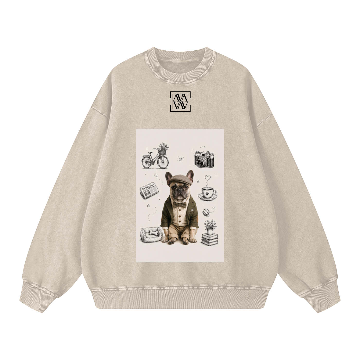 Snow Washed Oversized Sweatshirt