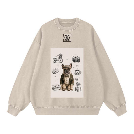 Snow Washed Oversized Sweatshirt
