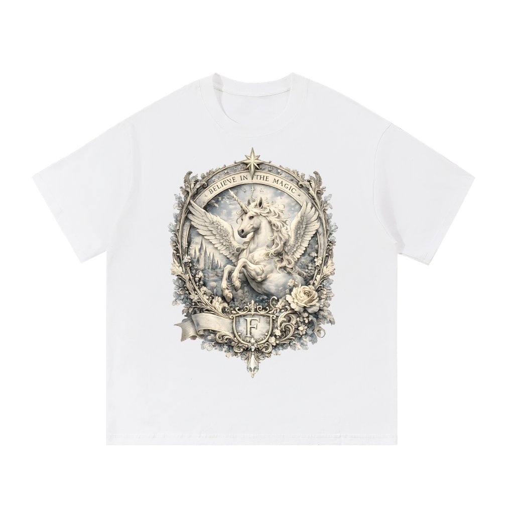 Retro Graphic Cotton T-Shirt — Unisex Loose-Fit Streetwear Tee